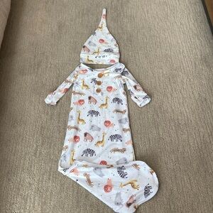 Caden Lane newborn gown set
